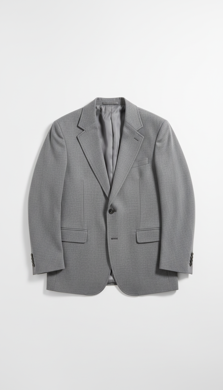 Stone grey unstructured blazer