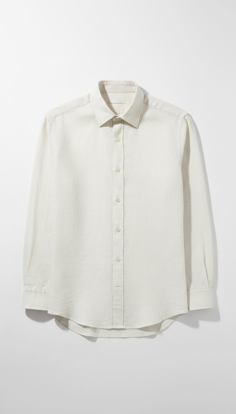 Paper white linen shirt